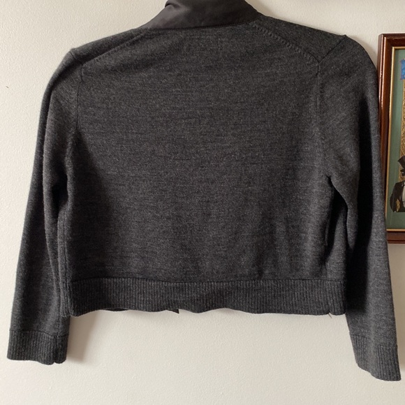 ⭕️Calvin Klein wool shrug / cropped open sweater size S - Picture 4 of 4